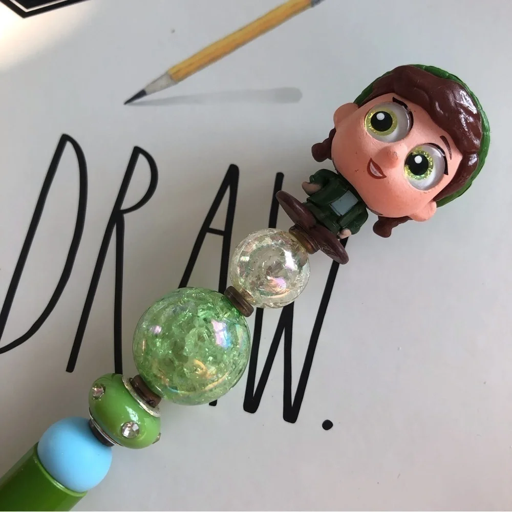 Disney Doorables: Turning Red: Miriam Mendelsohn handmade beaded pen